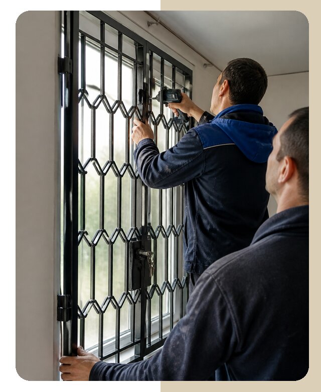 Установка распашных решеток в Железногорске цена от 6719 р. | ДвериЛегко-Жлр